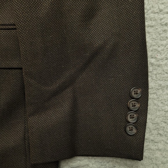 Lauren Ralph Lauren Men's 42R (40.5) Blazer Brown Sport Coat Jacket Rayon Poly - Picture 4 of 9